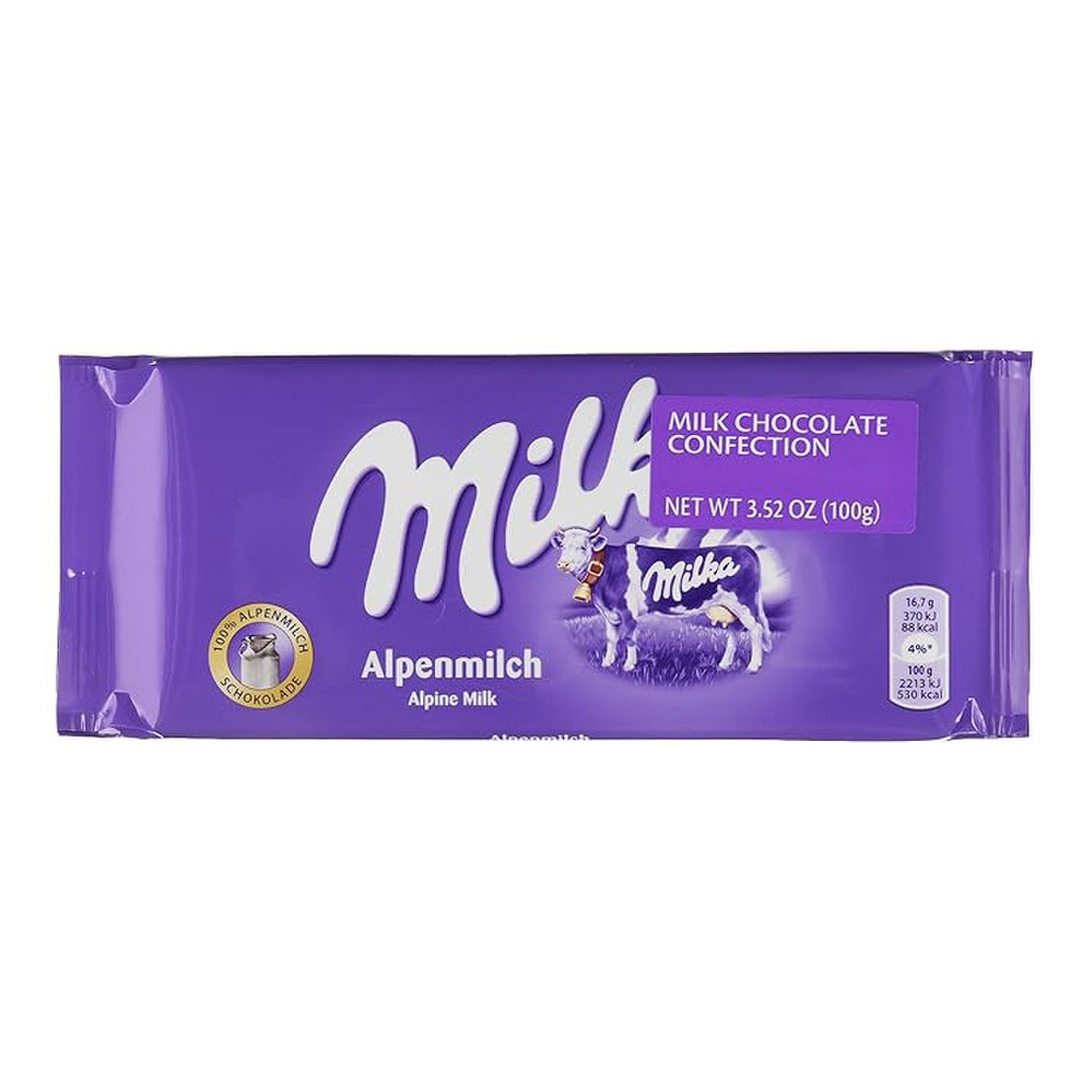 Milka Chocolate Alpenmilch Bar 3.5oz